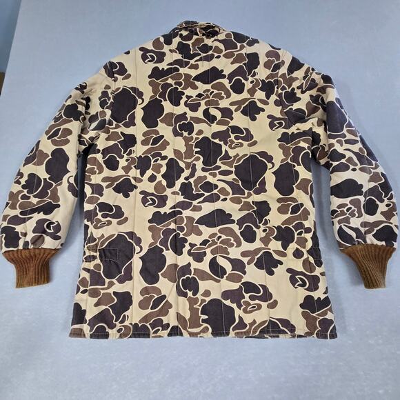 Vtg Sports Afield Insultated Camo Men's Hooded Full Zip Hunting Jacket Medium - Picture 8 of 15